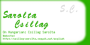 sarolta csillag business card